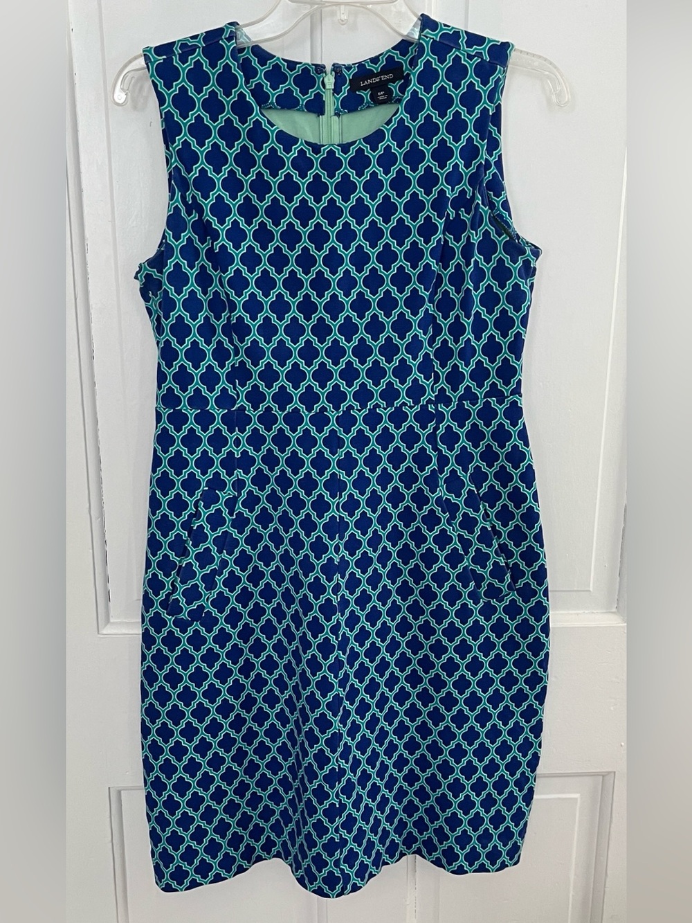 Lands’ End Dress Size 6P Sleeveless Ponte Knit with Pockets